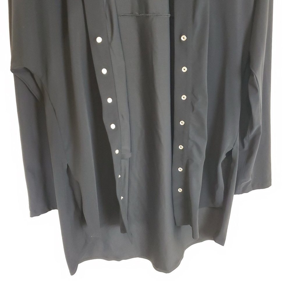 Aday Something Borrowed Black Button Up Shirt - image 4